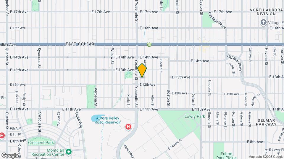 1231 Akron St Map and Location Details