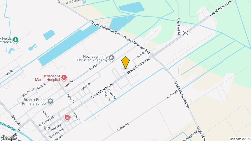 Breaux Bridge Manor Apartments Map and Location Details