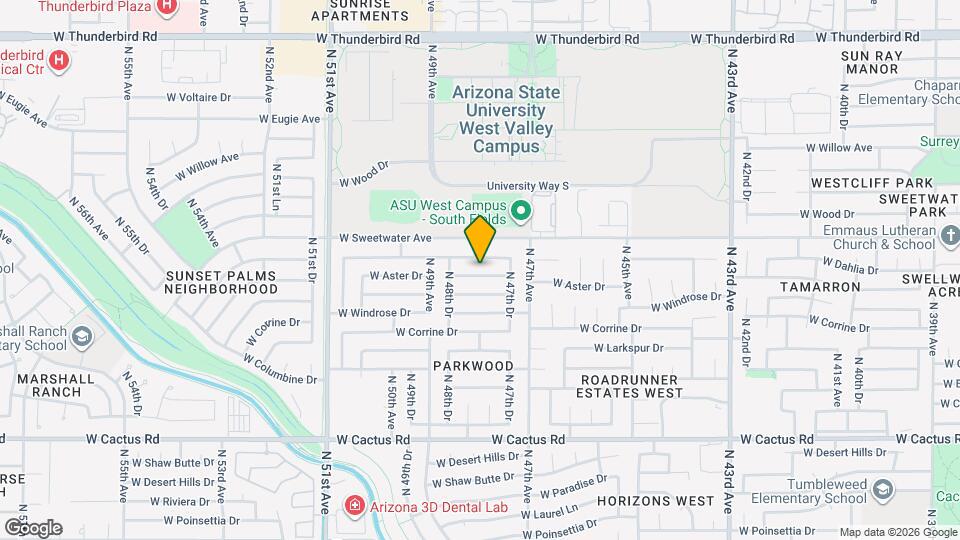 4746 W Aster Dr Map and Location Details