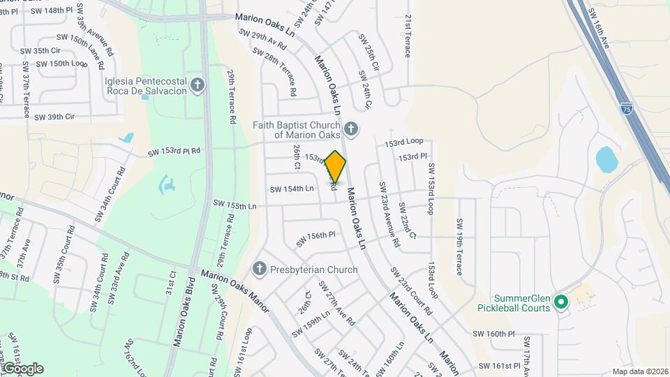 2211 SW 153rd Pl Rd Map and Location Details