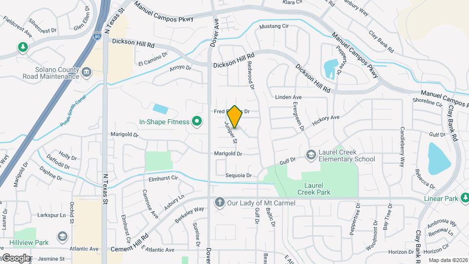 2950 Juniper St Map and Location Details