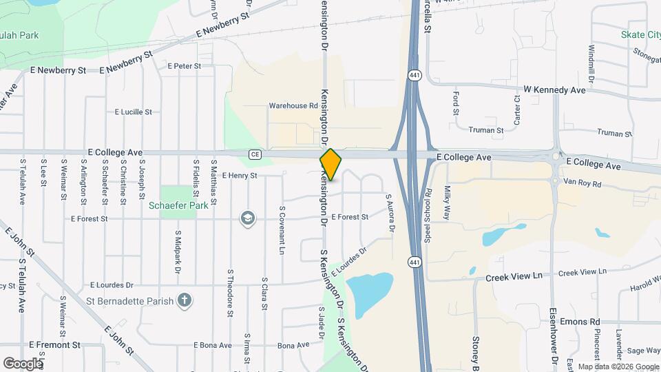 520 S Kensington Dr Map and Location Details