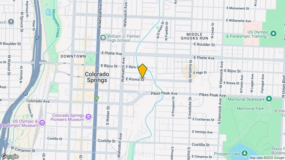 527 E Kiowa St Map and Location Details