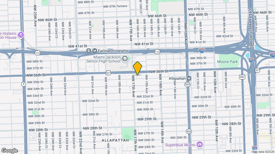 1625 NW 35th St Map and Location Details