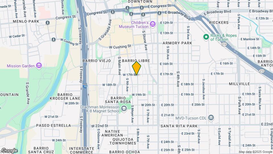 576 S Convent Ave Mapa y Detalles de la Ubicación