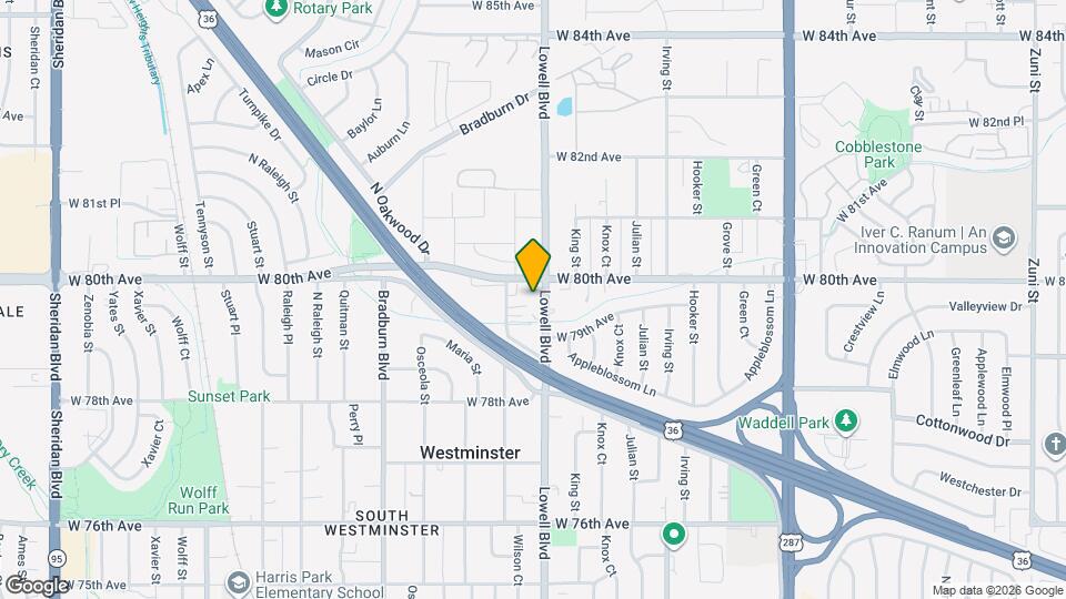 7985 Lowell Blvd Map and Location Details