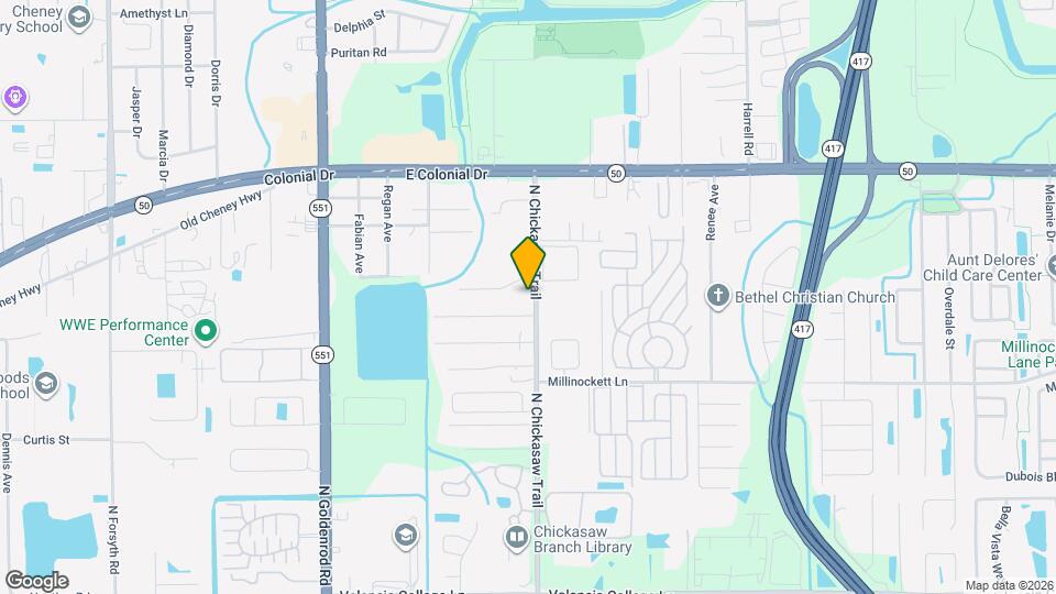 1512 N Chickasaw Trail Map and Location Details