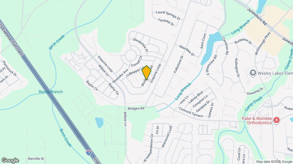 1396 Worcester Trail Map and Location Details