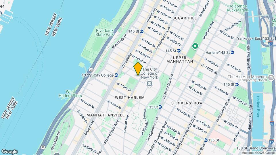 1580 Amsterdam Ave Mapa y Detalles de la Ubicación