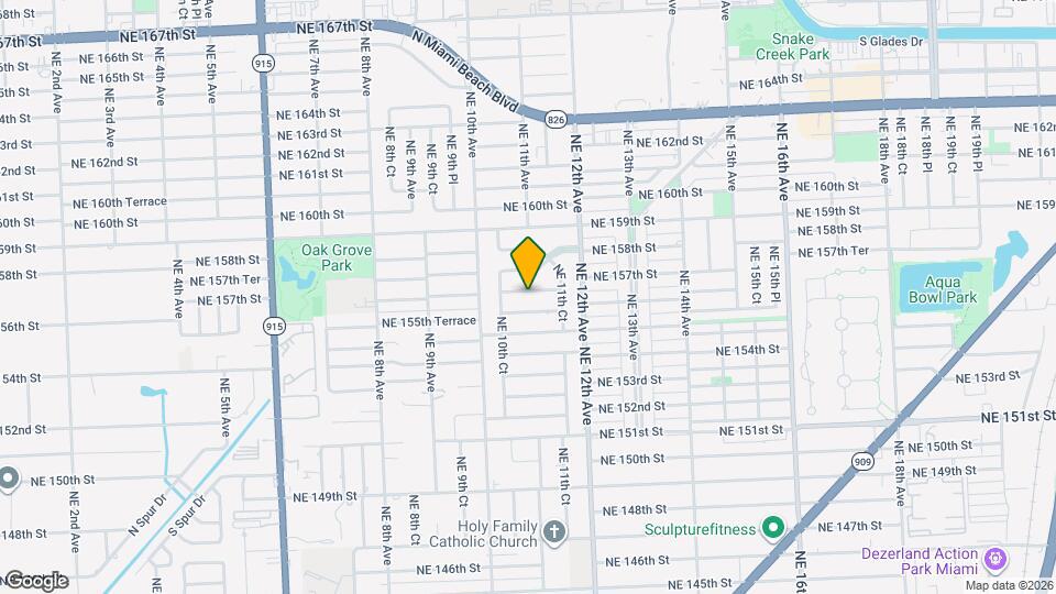 1096 NE 157th St Map and Location Details