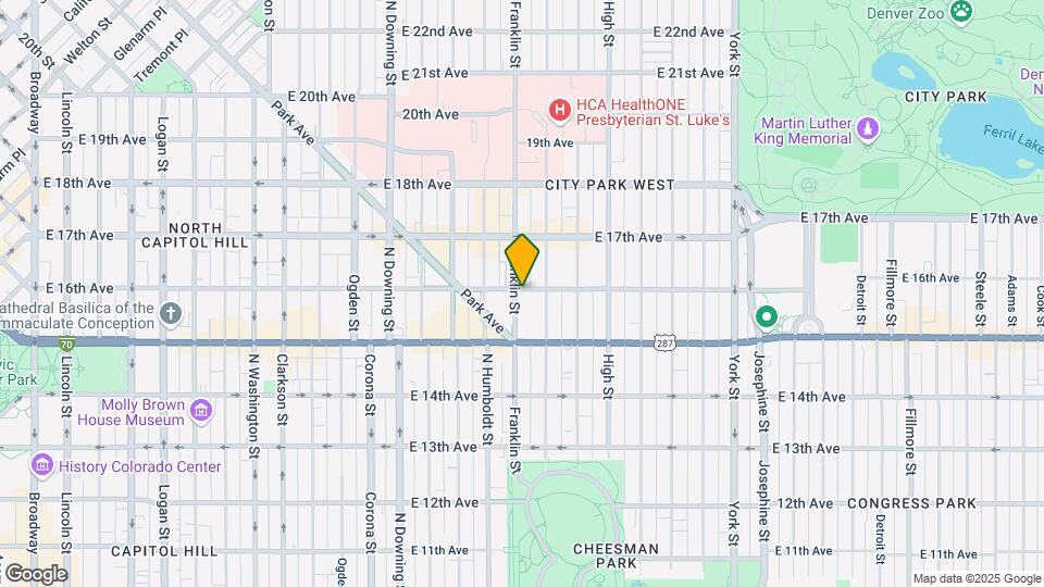 1590 Franklin St Map and Location Details