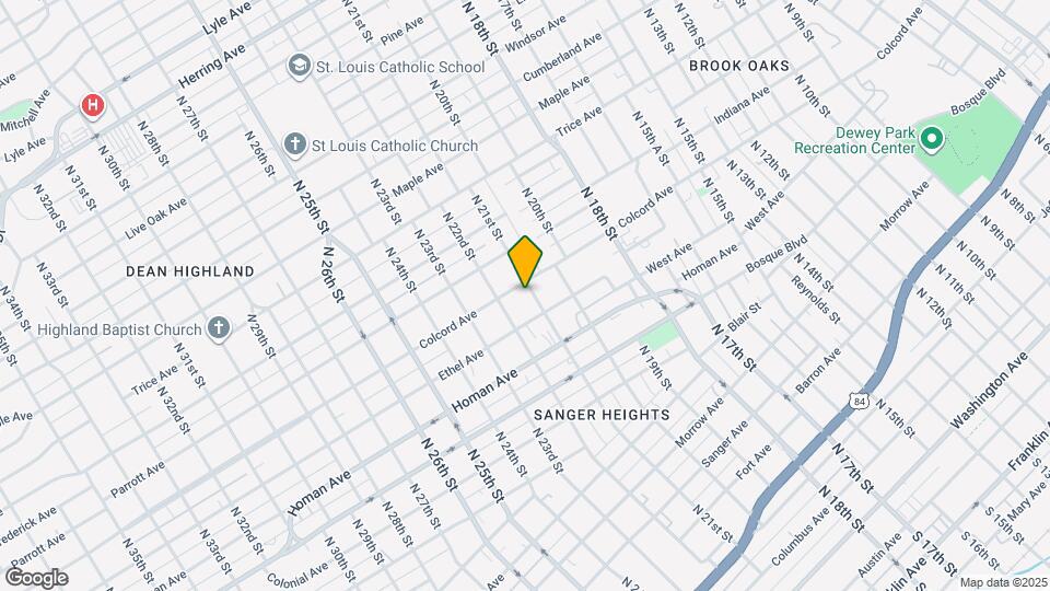 2104 Colcord Ave Map and Location Details