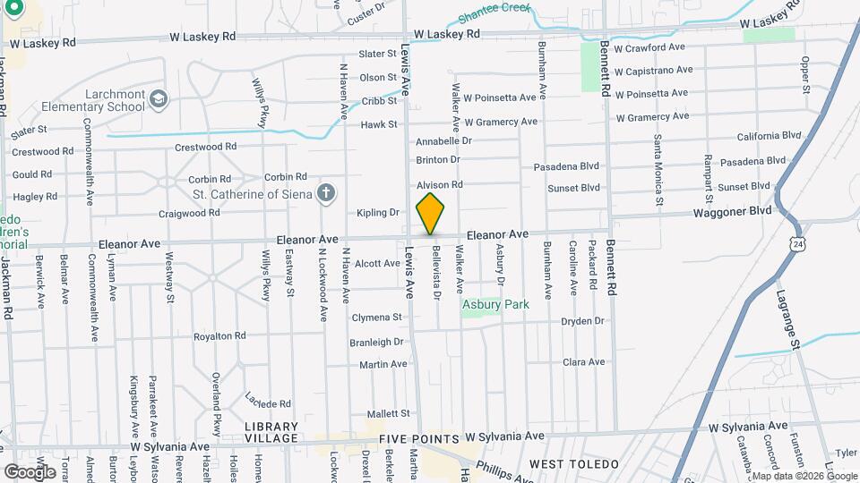 933 Eleanor Ave Map and Location Details