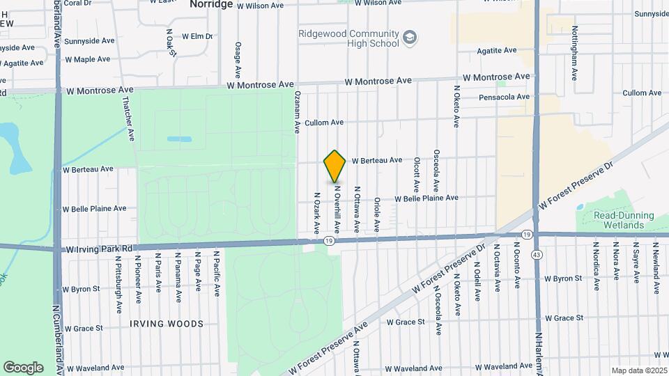 4120 N Overhill Ave Mapa y Detalles de la Ubicación