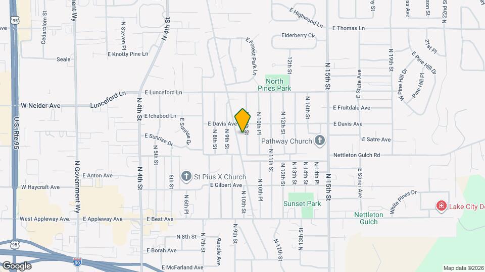 3155 N 10th St Map and Location Details