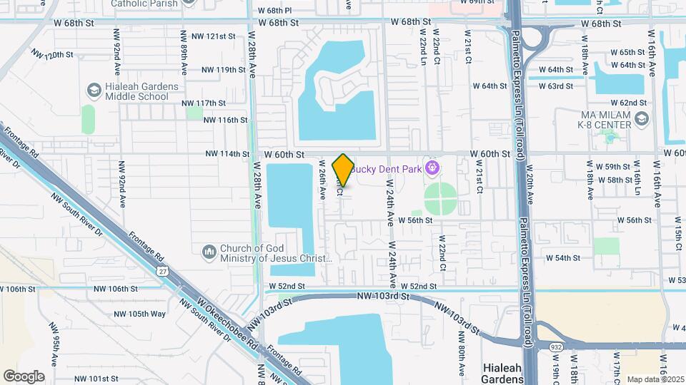 5765 W 25th Ct Map and Location Details