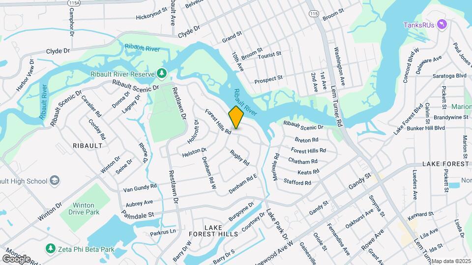 1923 Forest Hills Rd Map and Location Details