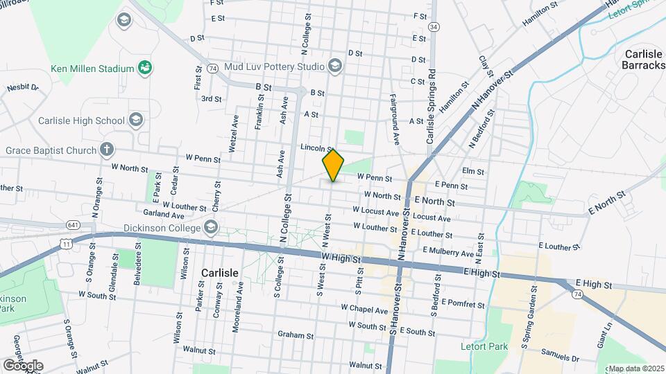 203 W North St Mapa y Detalles de la Ubicación
