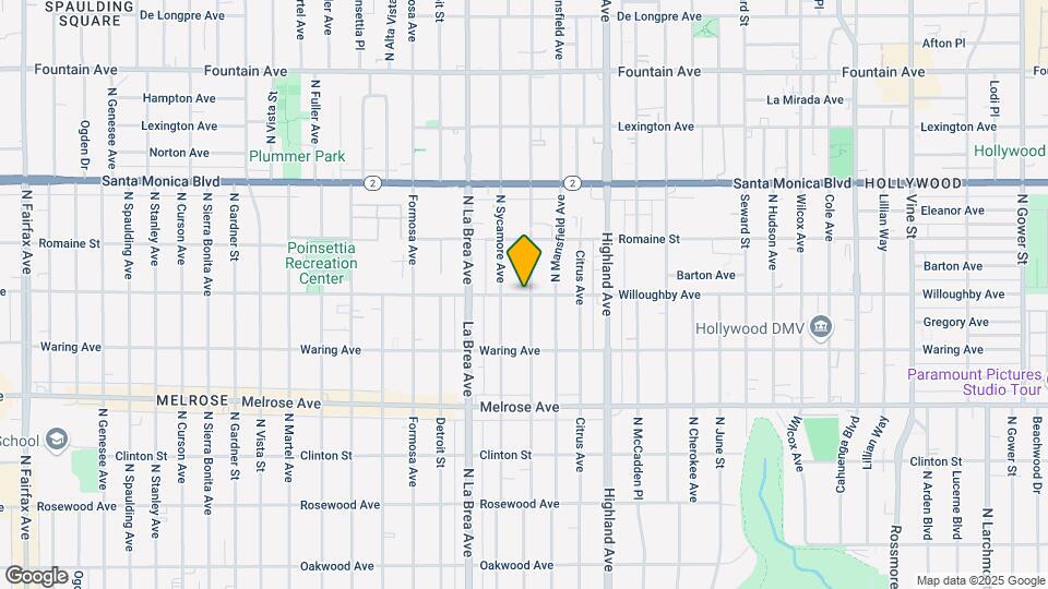 7009 Willoughby Ave Map and Location Details