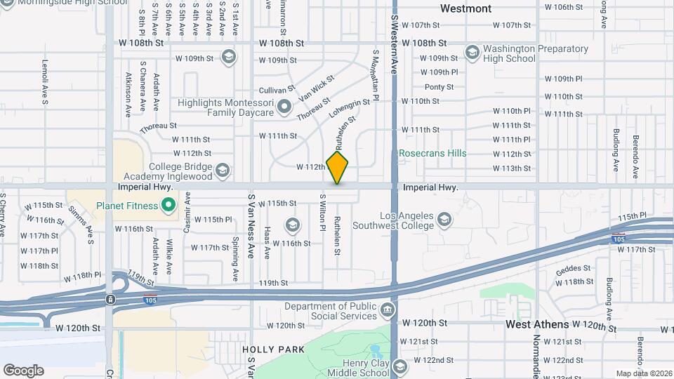 1942 W Imperial Hwy Map and Location Details