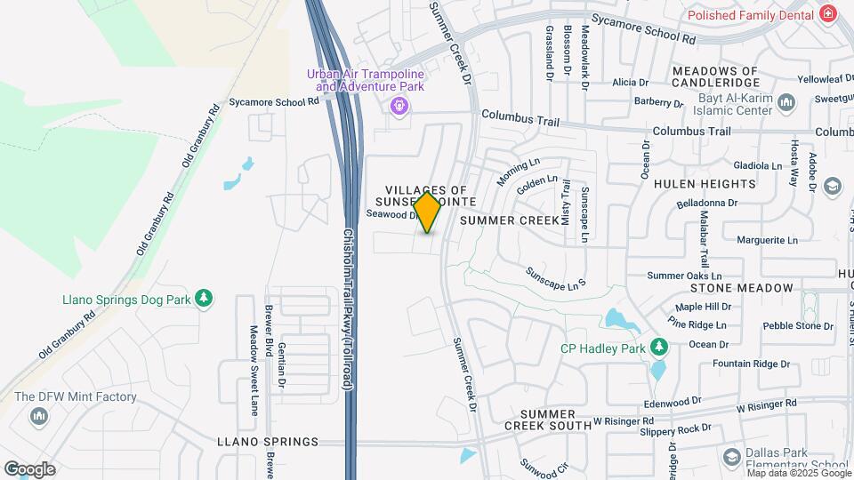 8144 Branch Hollow Trail Map and Location Details