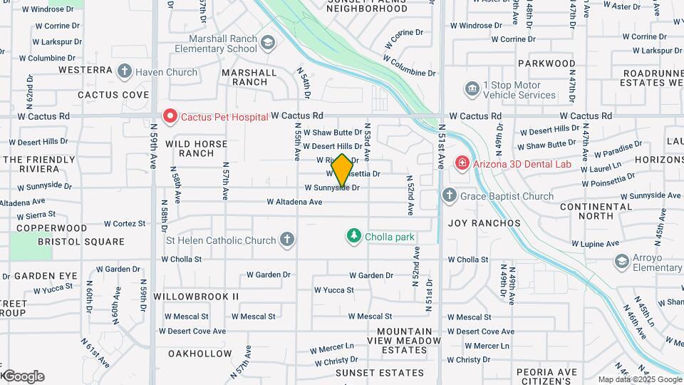 5339 W Sunnyside Dr Map and Location Details