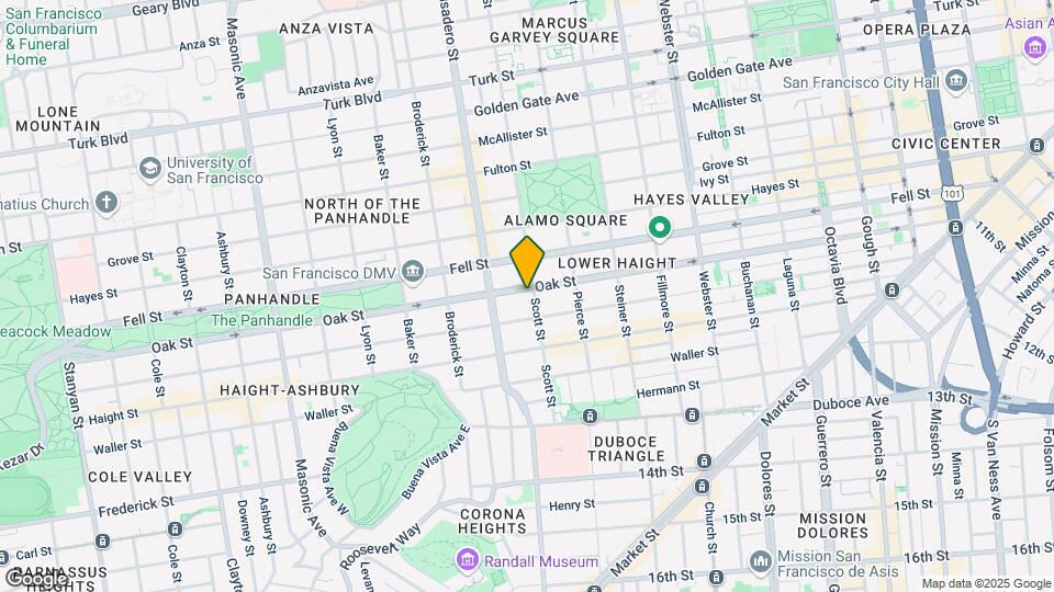 355-357 Scott St Mapa y Detalles de la Ubicación
