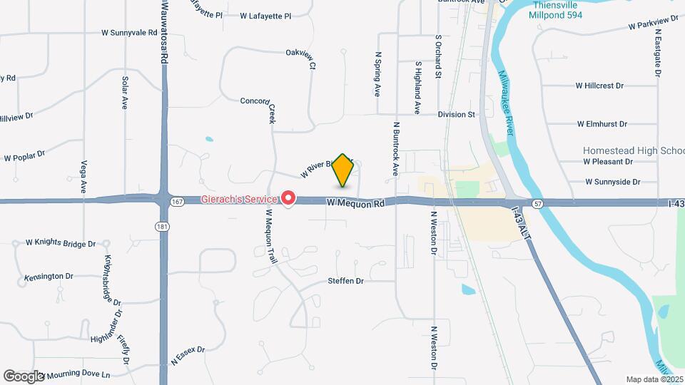 6714 W Mequon Rd Map and Location Details
