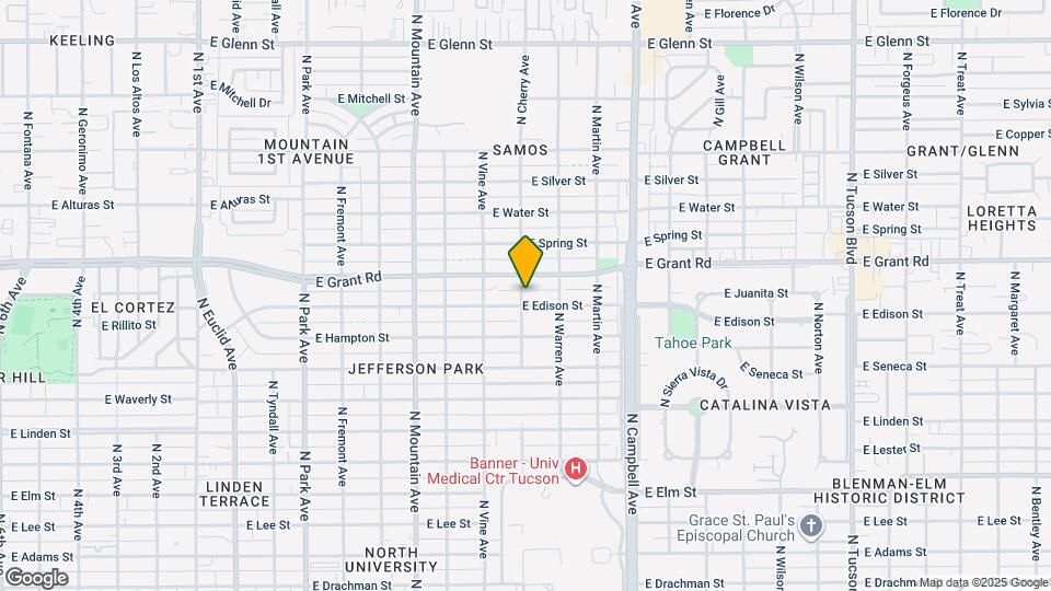 1601 E Edison St Map and Location Details