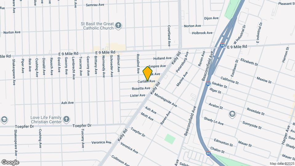 18258 Curtain Ave Map and Location Details