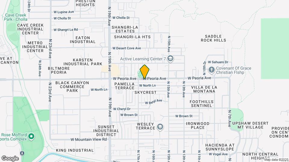1619 W Peoria Ave Mapa y Detalles de la Ubicación