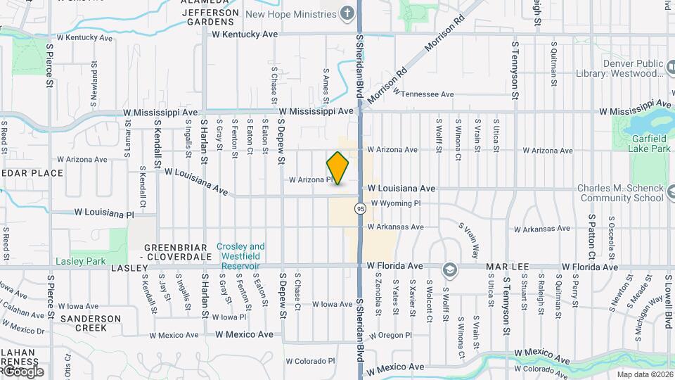 5331 W Louisiana Ave Map and Location Details