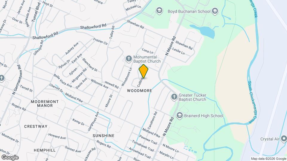 1202 Collins Cir Map and Location Details