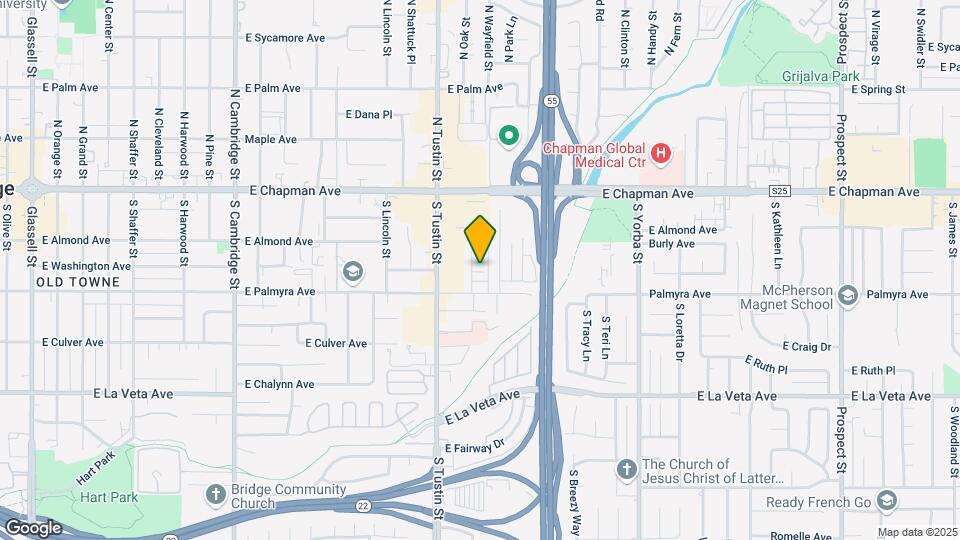 251 S Oak St Map and Location Details
