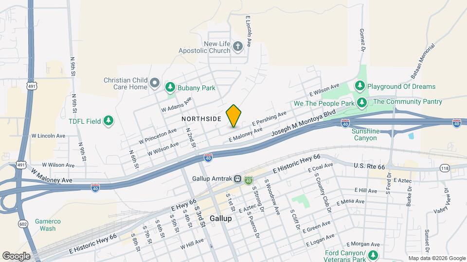 213 E Pershing Ave Mapa y Detalles de la Ubicación