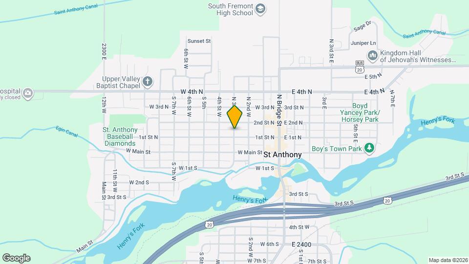 136 W 3rd N Map and Location Details