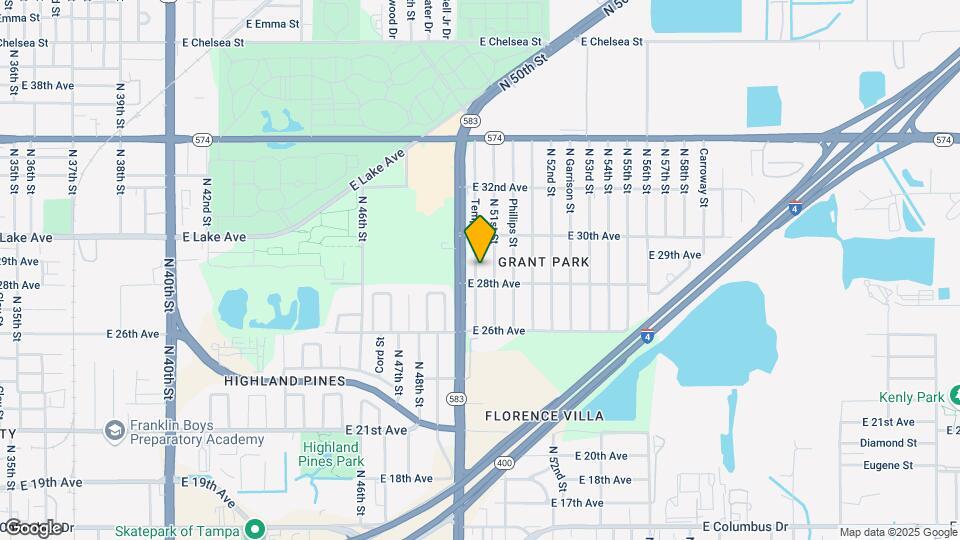 3605 N 50th St Map and Location Details