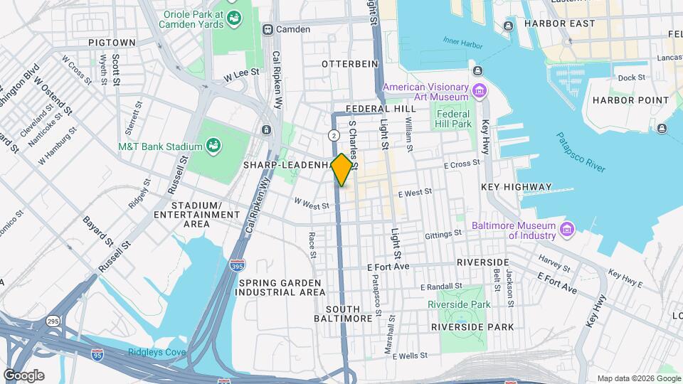 1127 S Hanover St Map and Location Details