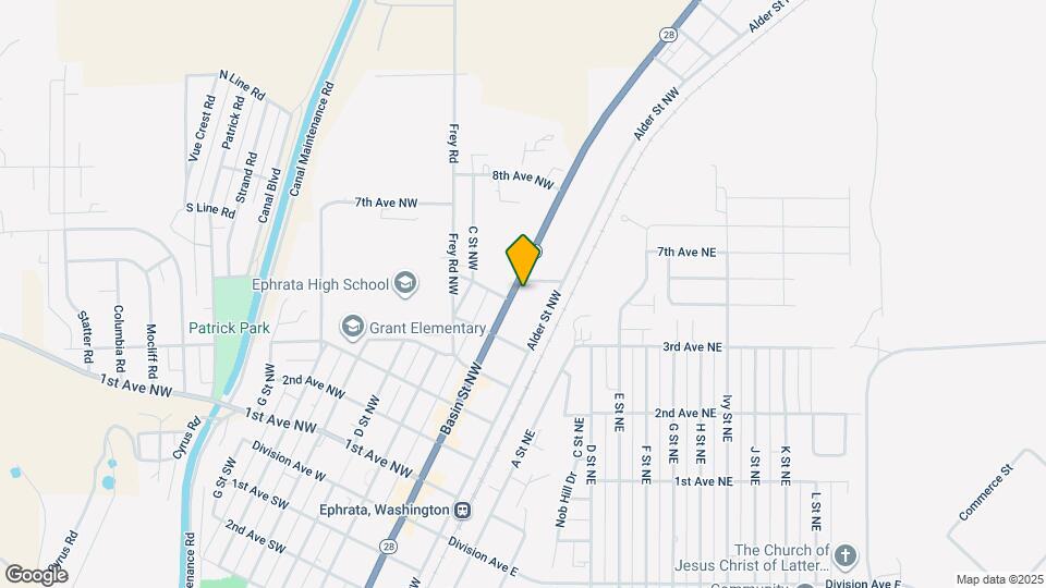 618 Basin St NW Map and Location Details