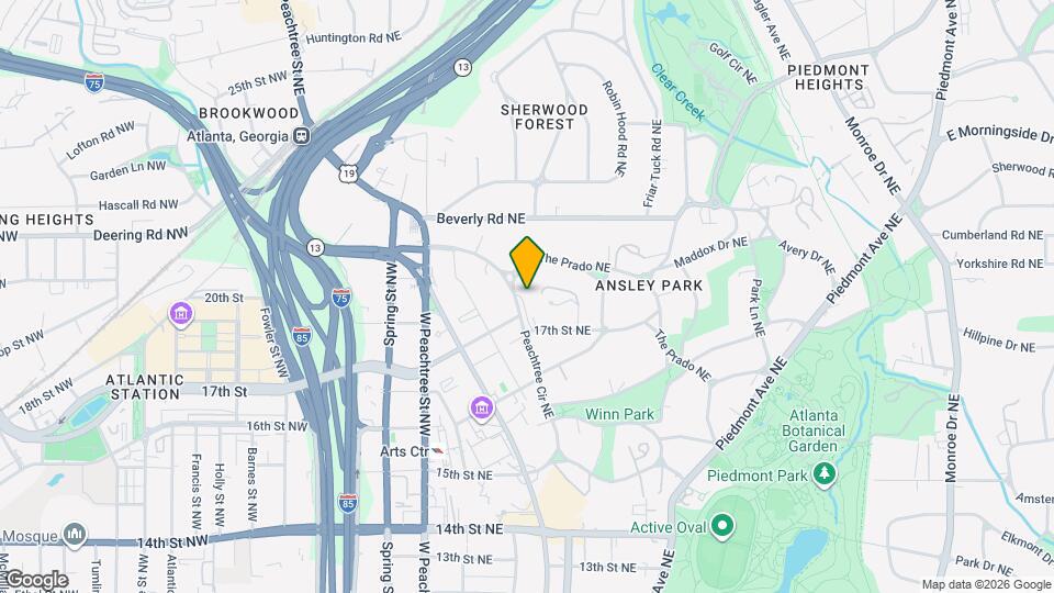 169 Peachtree Cir NE Map and Location Details