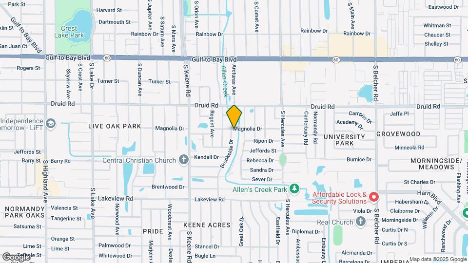 1001 Brookside Dr Map and Location Details