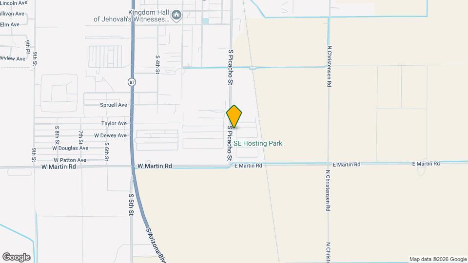 1660 S Wooten St Map and Location Details