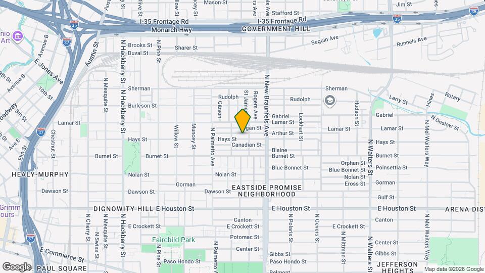 1223 Hays St Map and Location Details