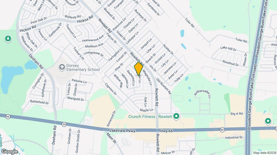 6012 Cedar Ln Map and Location Details