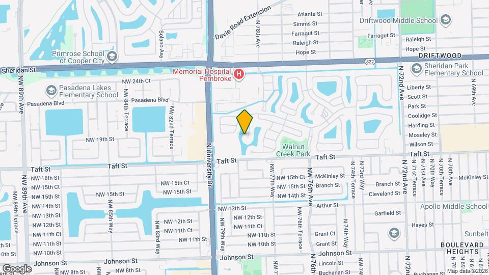 1706 NW 78th Way Map and Location Details