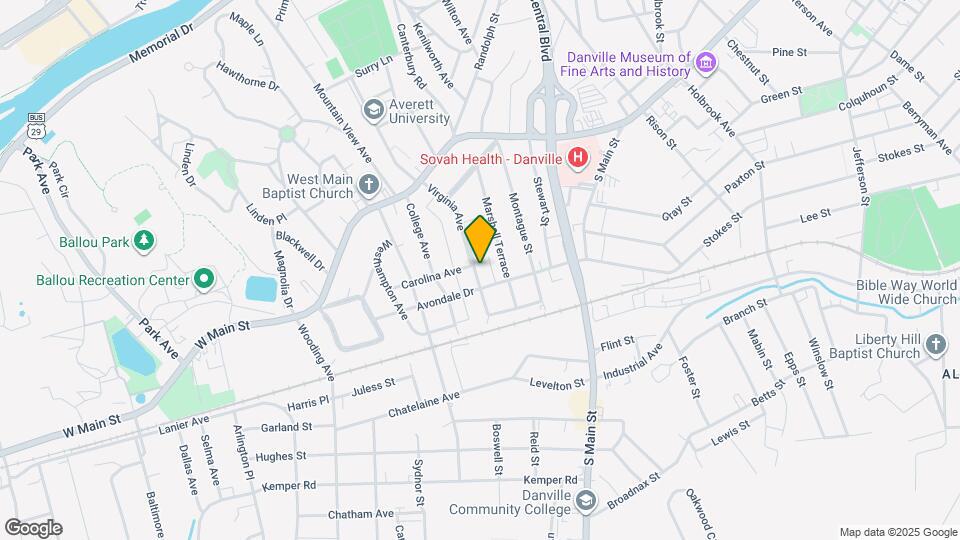 307 Virginia Ave Map and Location Details