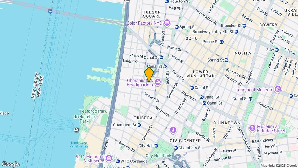 34 N Moore St Map and Location Details