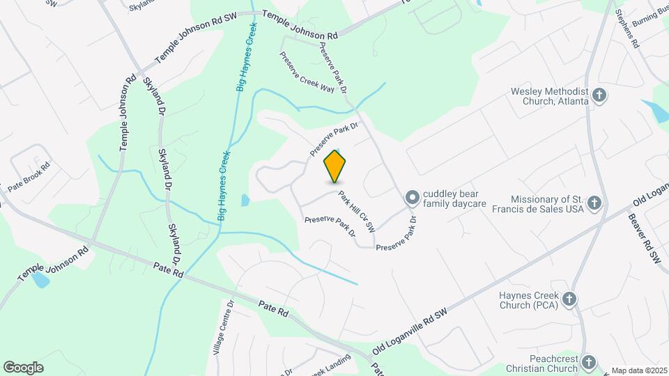 3568 Park Hill Cir SW Mapa y Detalles de la Ubicación