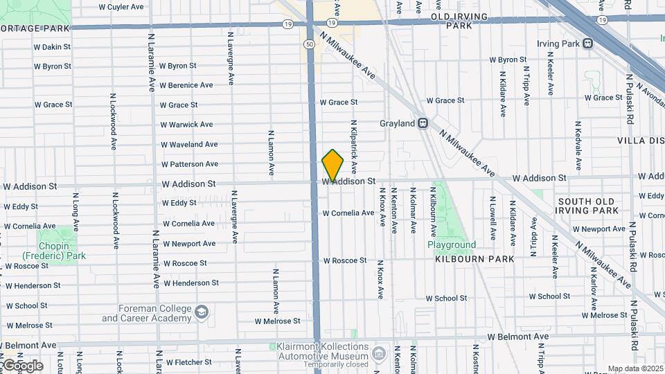 4735 W Addison St Mapa y Detalles de la Ubicación