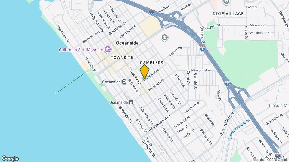 515 Michigan Ave Map and Location Details